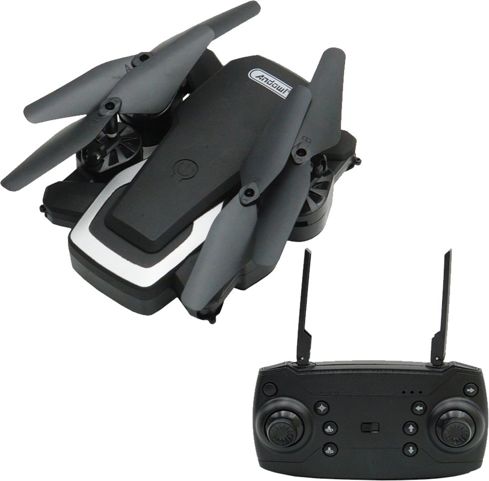 Andowl® Drone με Πτυσσόμενους Βραχίονες, Γυροσκόπιο 6 Αξόνων, Κάμερα 4Κ (UHD), Τηλεχειριστήριο & Συνδεσιμότητα με Κινητά - Τάμπλετ 2.4Hz Q718